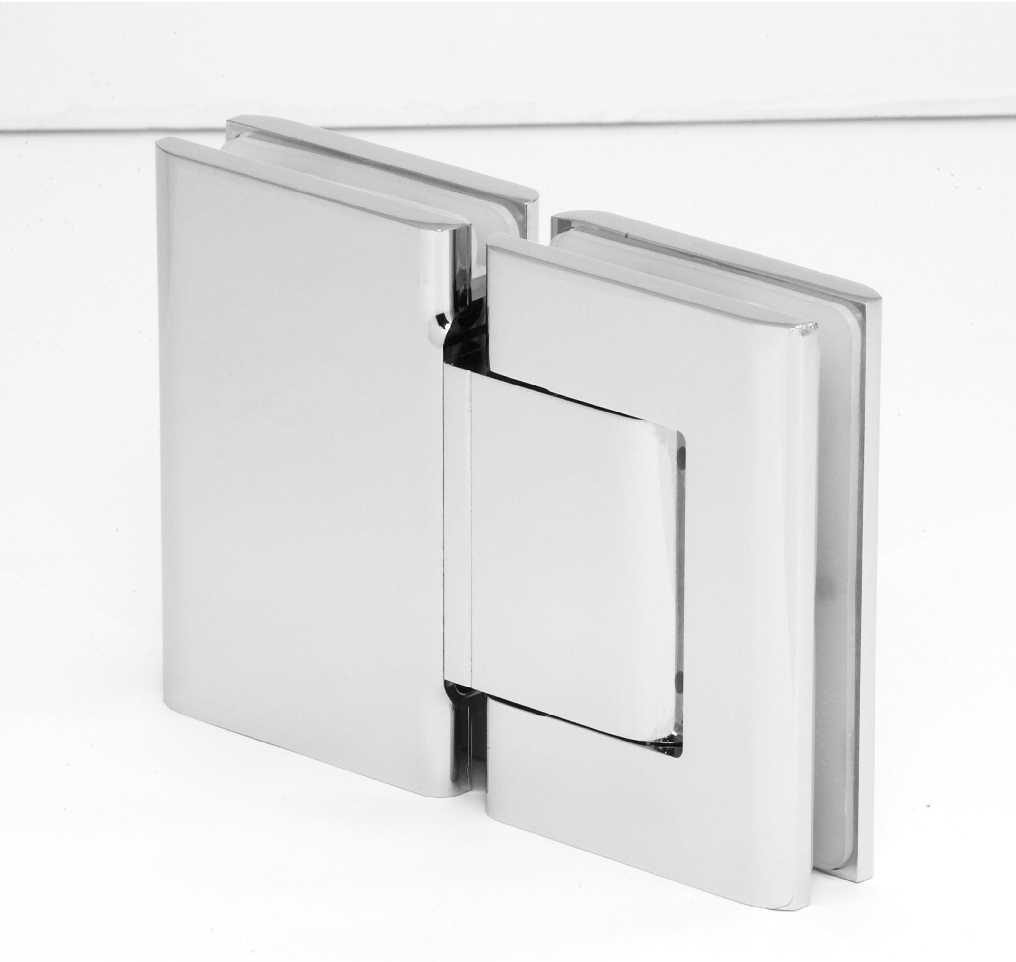 Glass to glass shower hinge