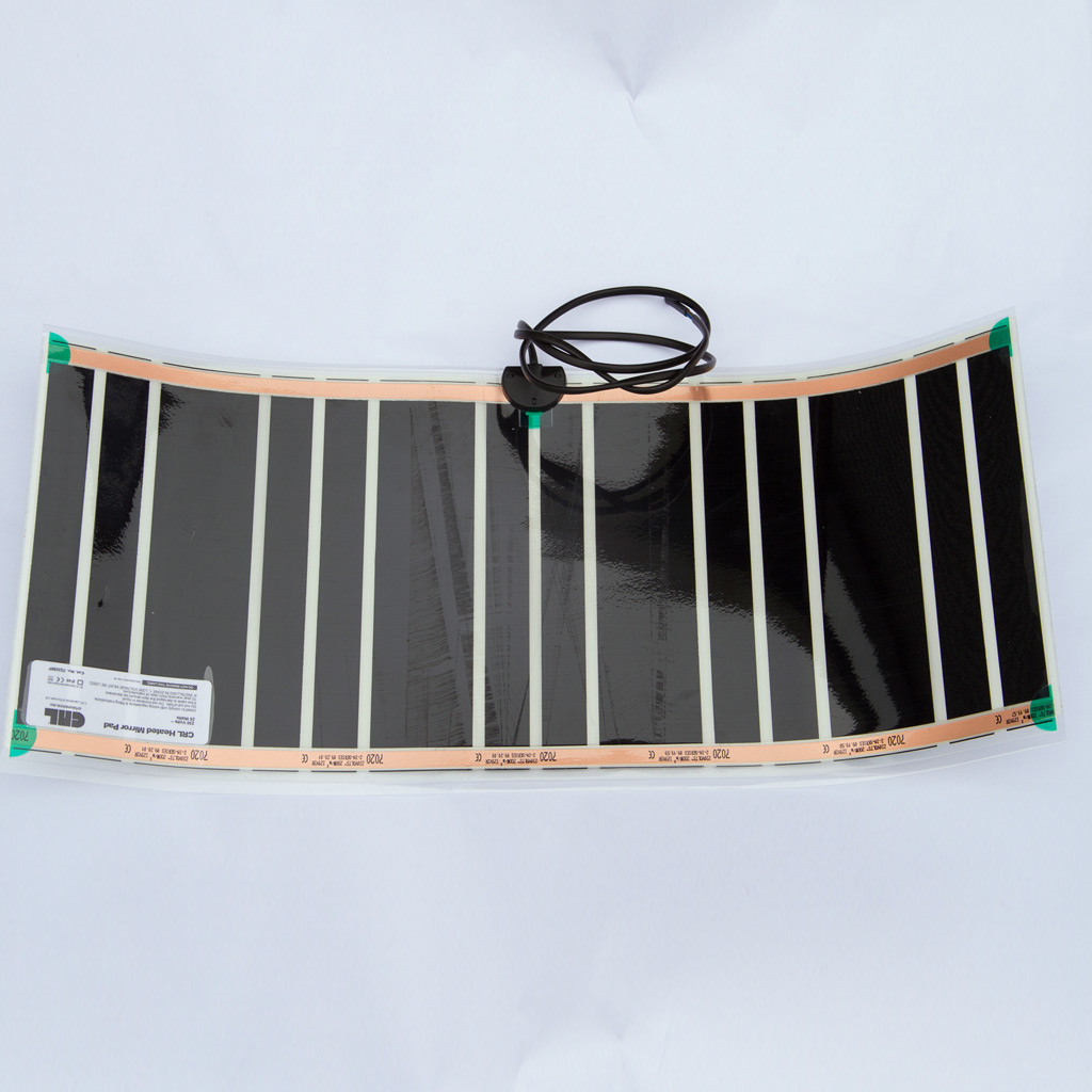 thumbnail image 2 of Greentechnology Electronic Bathroom Mirror Defogger Heater Pad - Mist Free Demister Pads 2 of 6