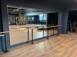 Large studio mirrored wall installation